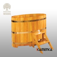 Купель Maestro Woods овальная 0,76x1,16 H=1,20м  из лиственницы