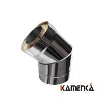 Отвод сэндвич EcoFlue оцинковка 1мм диаметр 230х150 угол 135