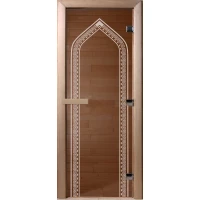 Дверь Doorwood Арка Бронза прозрачная
